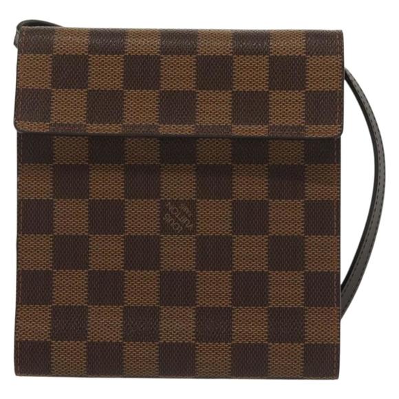 Louis Vuitton Brown Canvas clutch - Picture 1 of 10